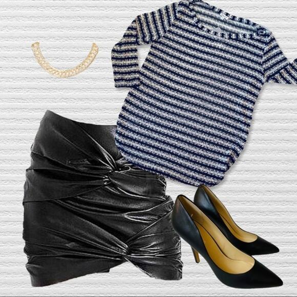 Splendid for Anthropologie Boatneck Knit Top NWT Metallic Stripe NEW - Picture 2 of 12